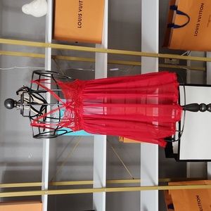 Sz small brand new woth tags avid love red sheer lingerie baby doll night gown